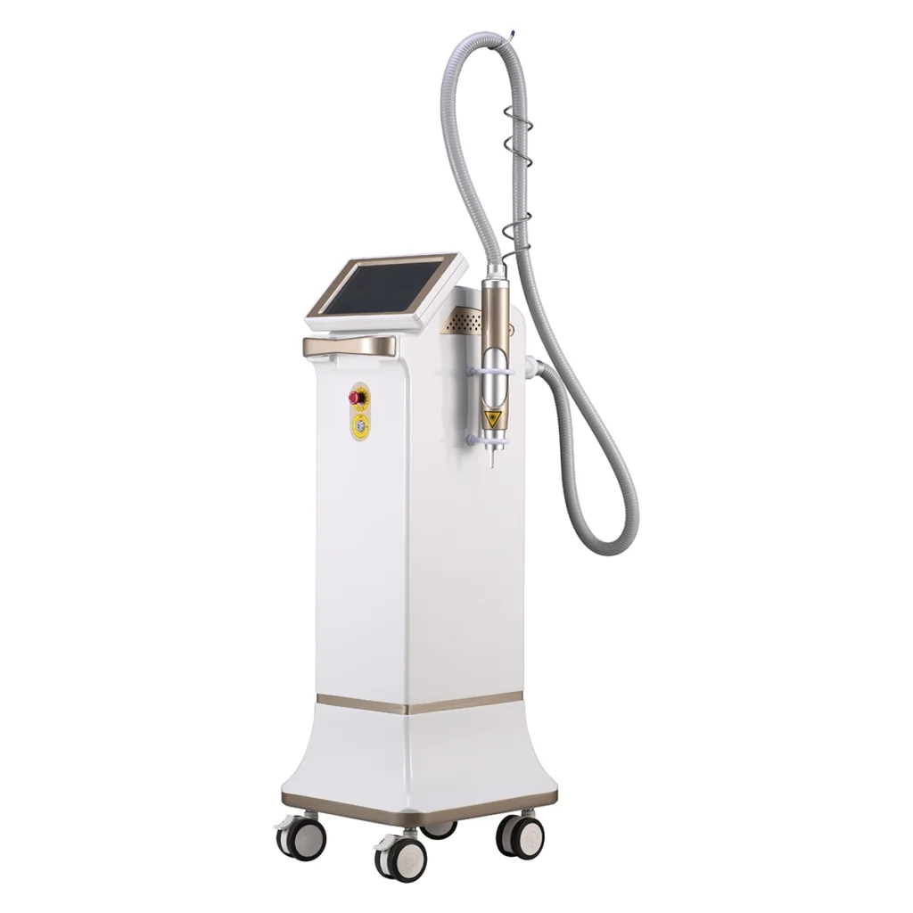 30W Desktop Fractional CO2 Laser Machine 15Hz Nd YAG laser machine for tattoo and pigmentation removal