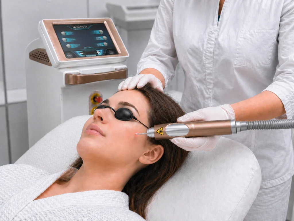 15Hz Nd:YAG Laser Machine 15Hz Nd YAG laser treatment for tattoo removal pigmentation treatment and skin rejuvenation in aesthetic clinics