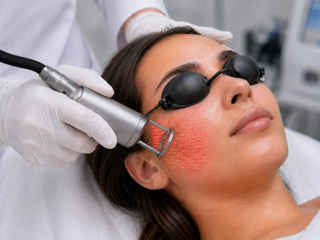 40W Vertical Fractional CO2 Laser Machine 40W fractional CO2 laser skin resurfacing treatment for skin renewal texture improvement and aesthetic care