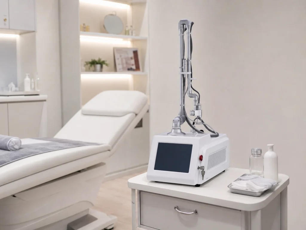 30W Desktop Fractional CO2 Laser Machine Compact desktop CO2 laser machine for flexible placement in aesthetic clinics