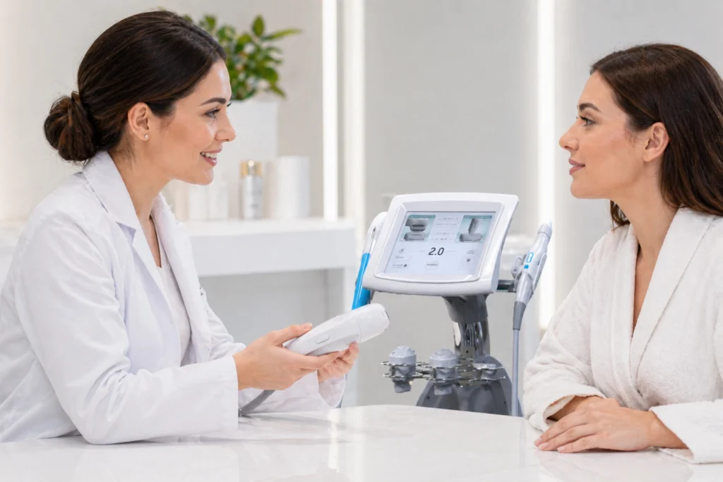 HIFU skin tightening machine consultation for aesthetic clinics and distributors