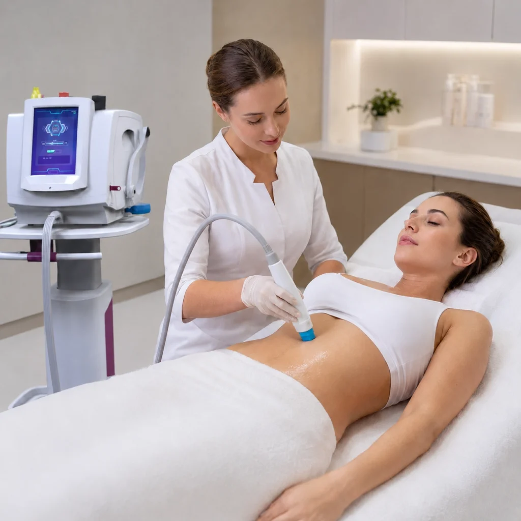 RF skin tightening machine for selected intimate wellness care applications in professional beauty and aesthetic settings