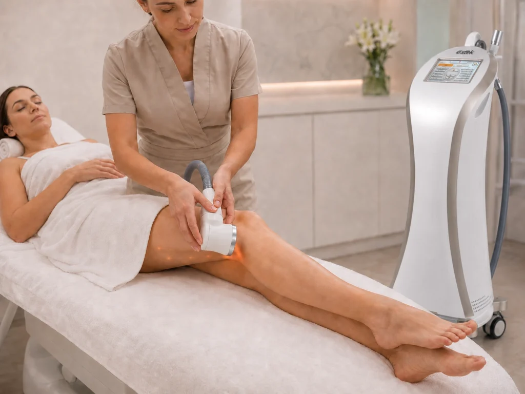VRF vacuum infrared system for body massage care with adjustable vacuum rhythm and thermal support