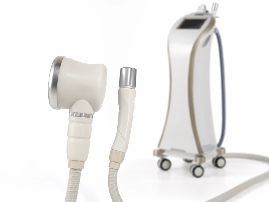VRF vacuum infrared system with dedicated face and body handpieces for targeted wellness and massage applications