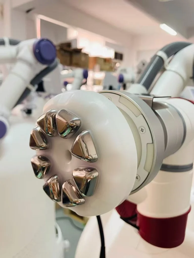 RF thermotherapy head of AI multifunctional massage robot